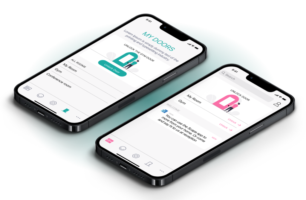 Scape app screens putting front desk services in students' pockets
