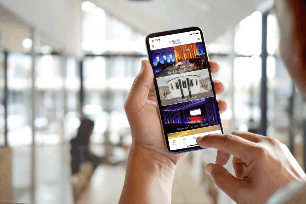 British Museum app on a smartphone