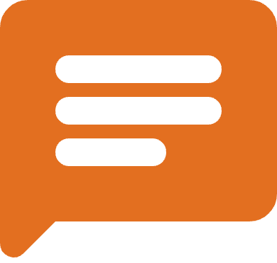 Speech bubble icon for Sonin's value "We always communicate"