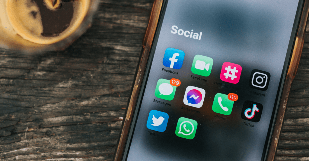 Phone showing social apps like Facebook, Instagram, WhatsApp and TikTok: the products shaping your users' expectations